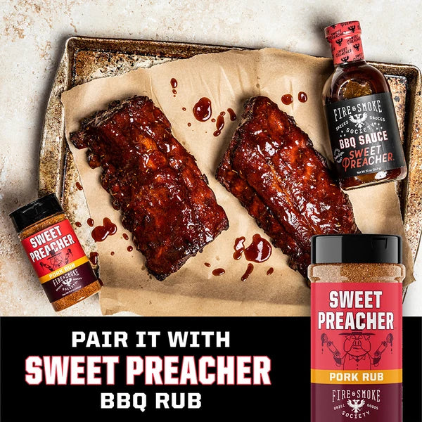 Fire & Smoke Society Sweet Preacher BBQ Sauce - Image 7