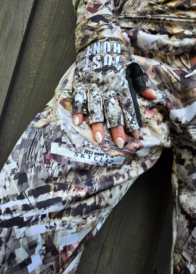 Just Hunt Skyclad Camo™ Fingerless Gloves - Unisex
