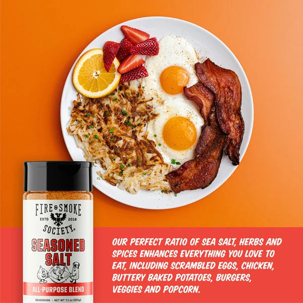 Fire & Smoke Society Seasoned Salt All-Purpose Seasoning – 7.1 oz - Image 3