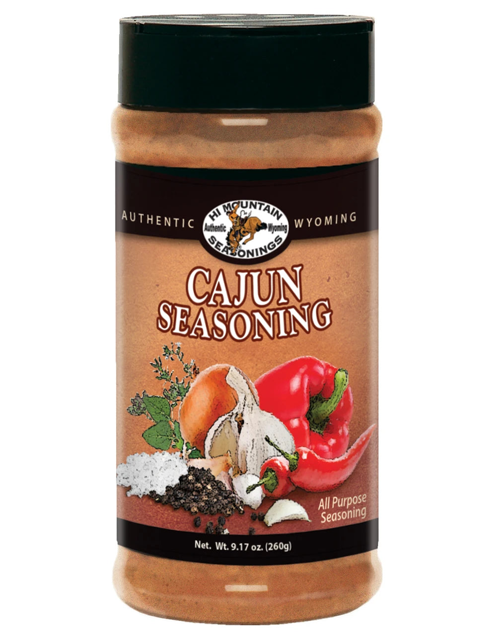 Hi Mountain Wyoming Cajun Seasoning for grilling meat seafood and Cajun cooking