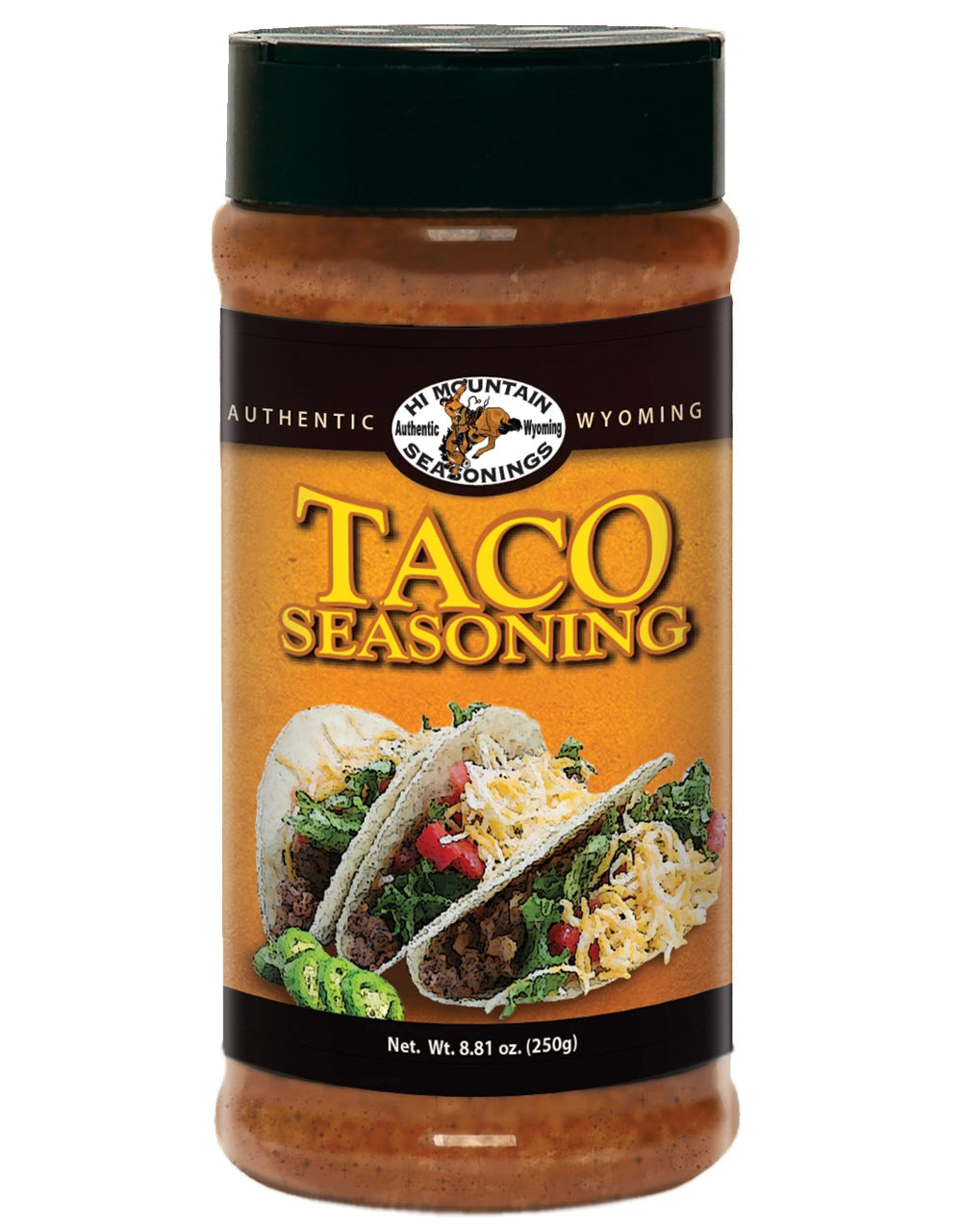 Hi Mountain Taco Seasoning for beef fish wild game tacos and Mexican-inspired cooking