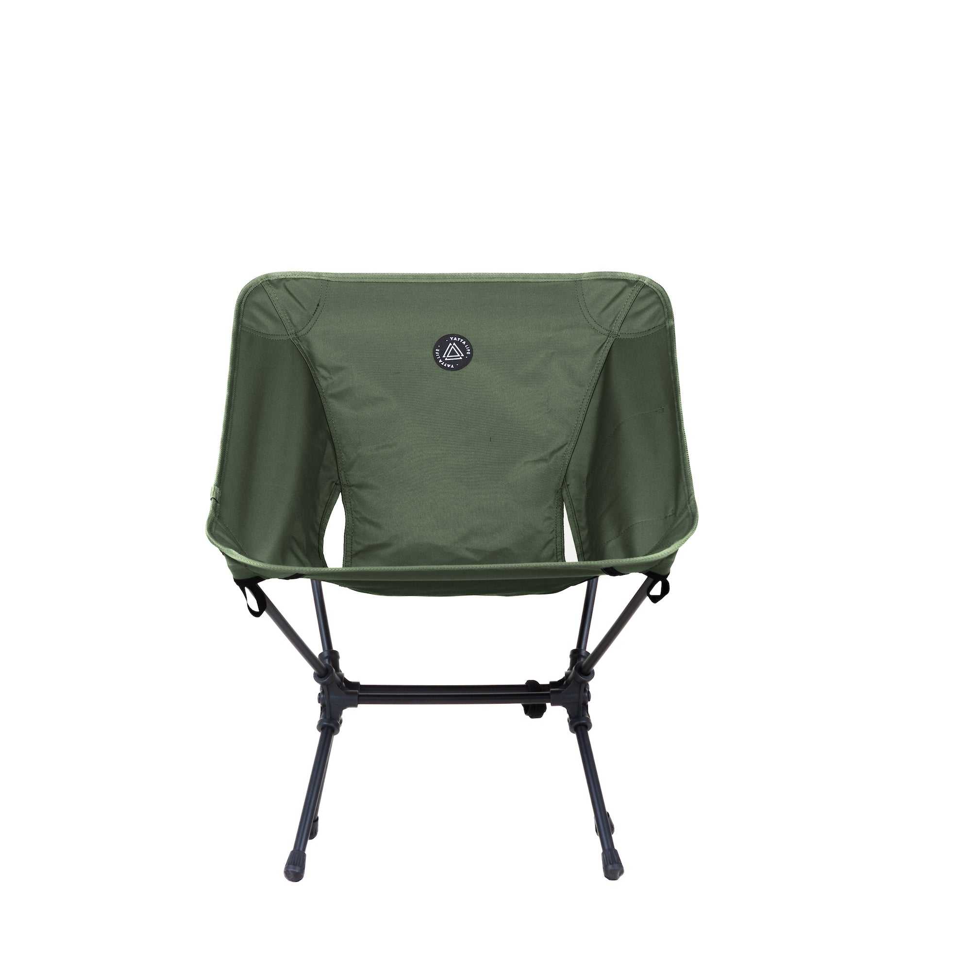 Low Back Ultralight Folding Camping Chairs With Storage Pouch - Black - Image 4
