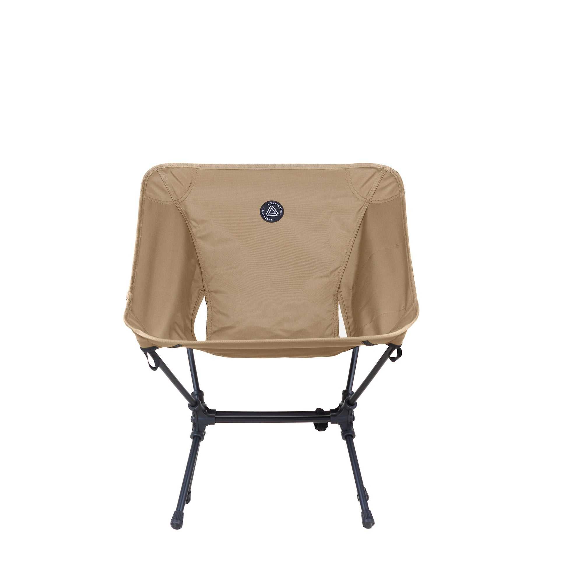 Low Back Ultralight Folding Camping Chairs With Storage Pouch - Khaki - Image 2