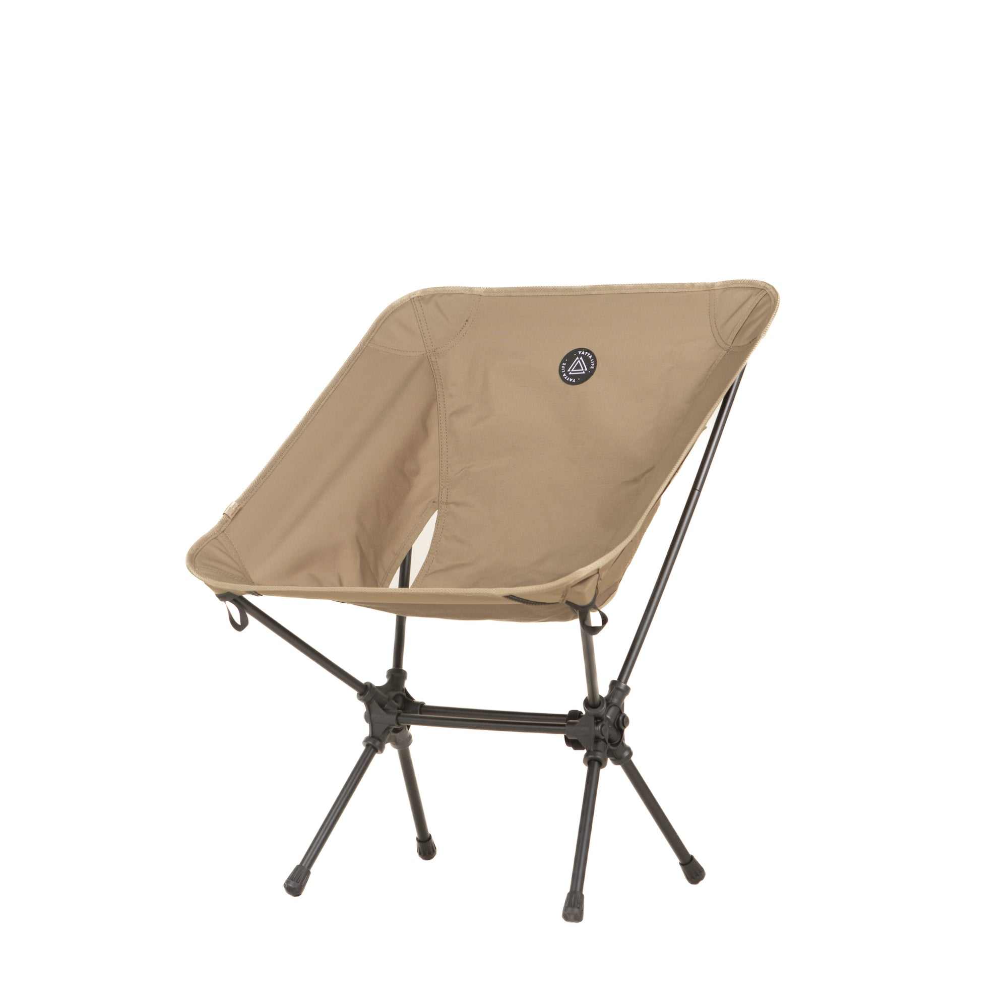 Low Back Ultralight Folding Camping Chairs With Storage Pouch - Khaki - Image 14