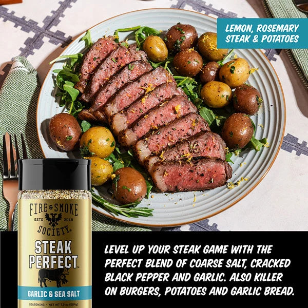 Fire & Smoke Society Steak Perfect Steak Seasoning – 7.2 oz - Image 3