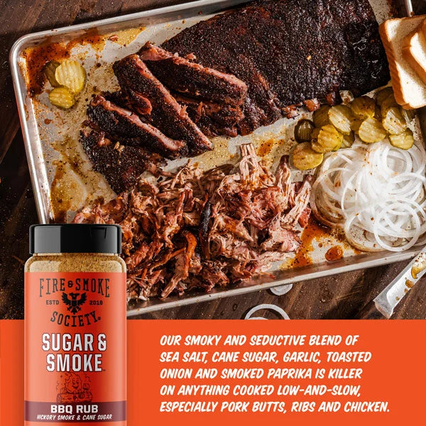 Fire & Smoke Society Sugar & Smoke BBQ Rub – 9.5 oz - Image 3