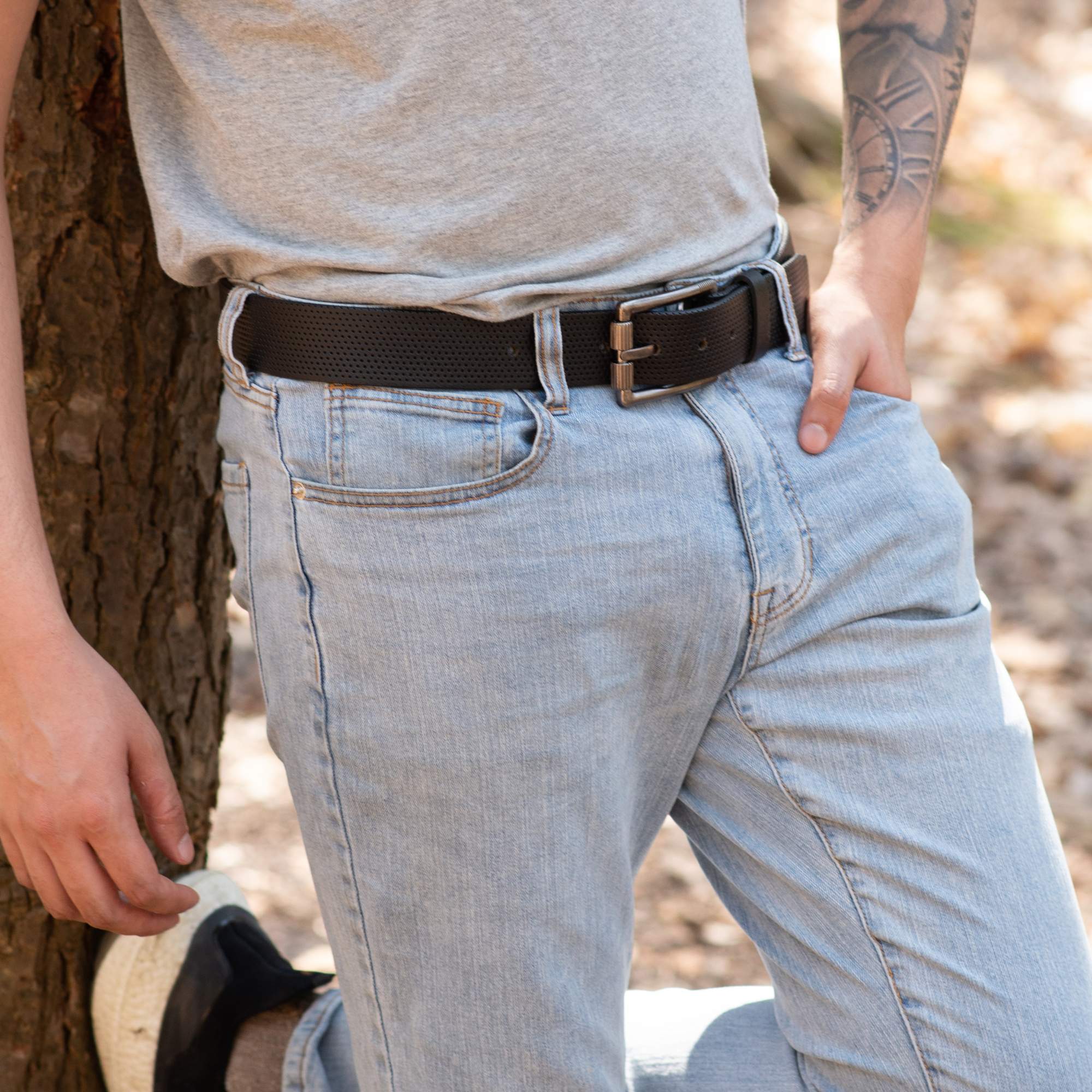Nab Leather The Steampunk Belt- Heavy Duty Full Grain Leather Belt