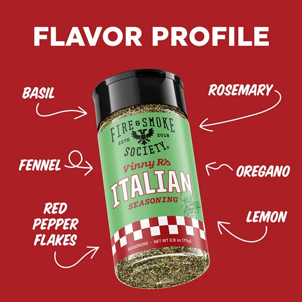 Fire & Smoke Society Vinny R's Italian Seasoning – 2.8 oz - Image 2