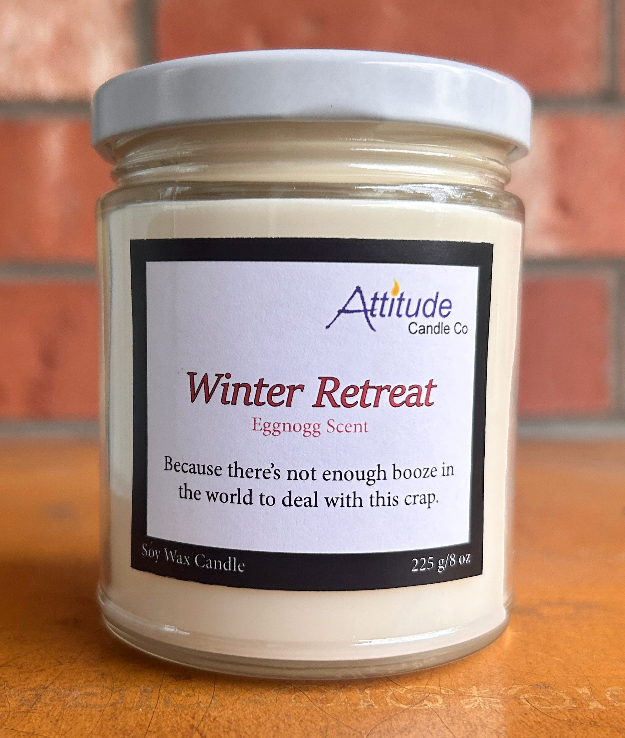 Attitude Candle Co. Winter Retreat - Eggnog Scented Candle