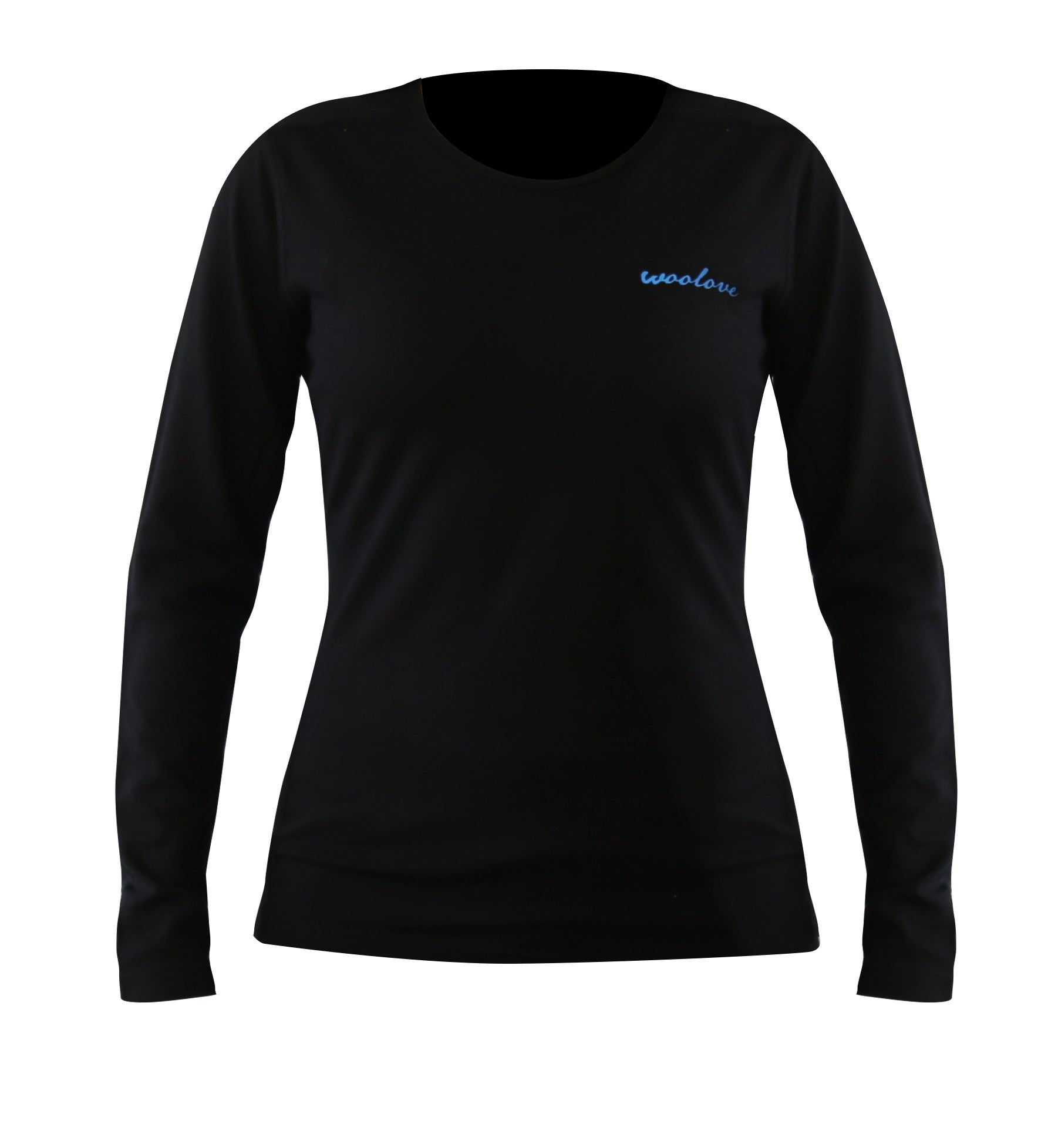 Woolove Apparel Women's 100% Merino Wool Base Layer Long Sleeve Crew Neck Shirt 190 GSM