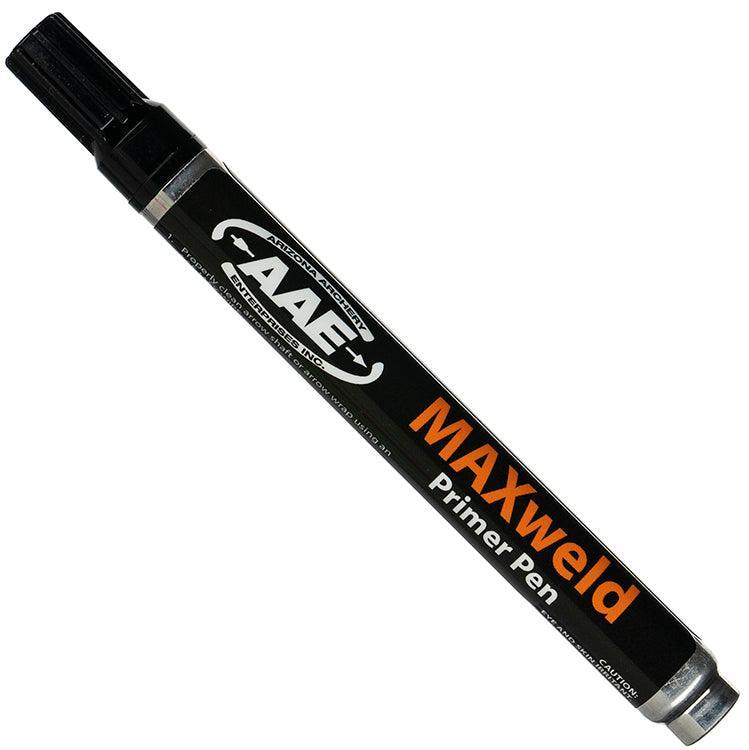 AAE MAXweld Primer Pen black marker for archery, product on white background