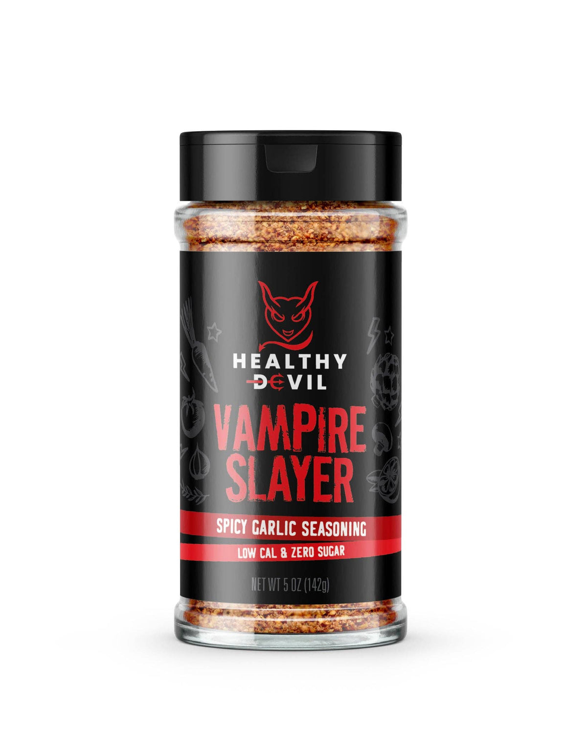 Healthy Devil Vampire Slayer garlic seasoning for beef chicken pork seafood and vegetables