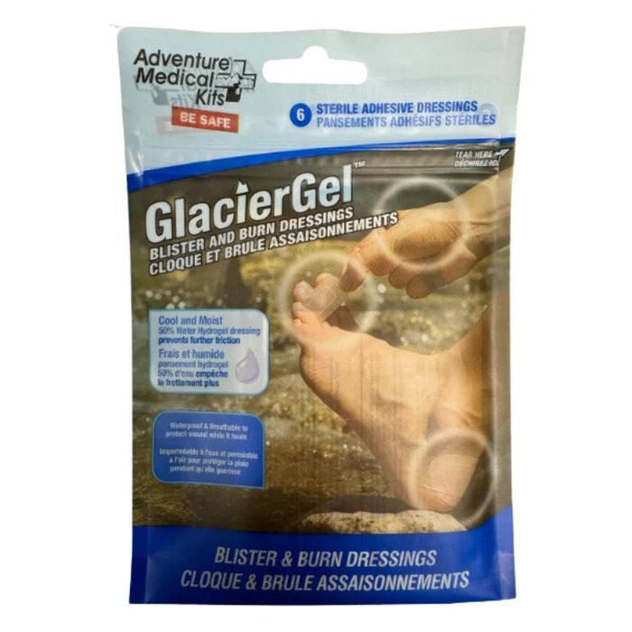 Adventure Medical Kits GlacierGel blister and burn dressings package on white background