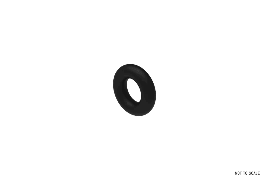 Black Altra Archery 166 insert O-ring on a light background