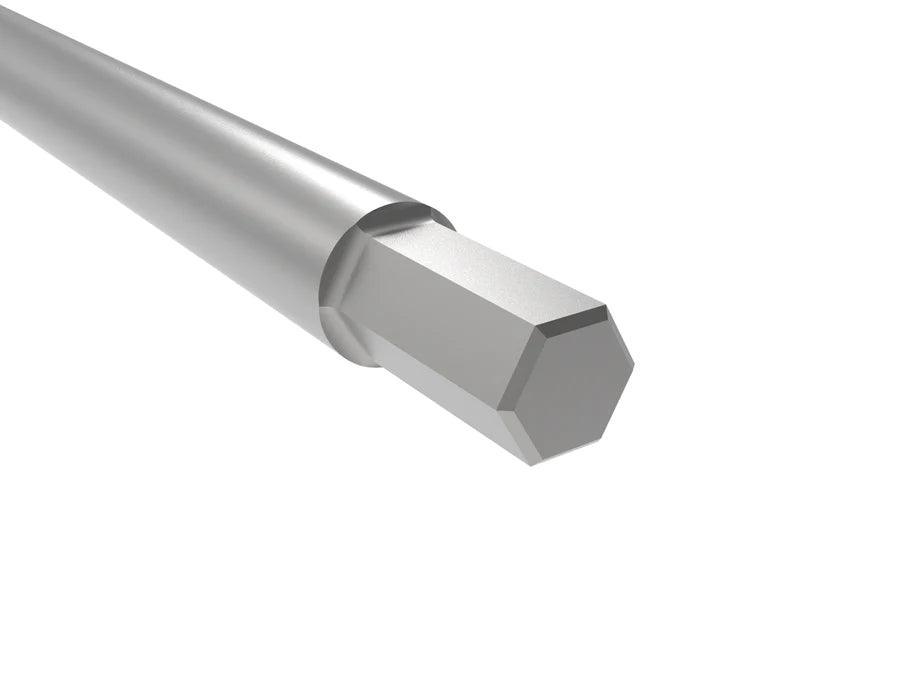 Altra Archery Micro Insert Weight Tool hexagonal metal rod on white background