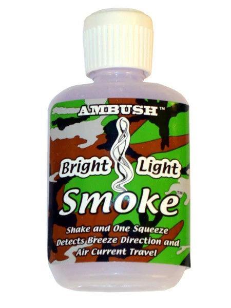 Ambush Bright Light Smoke Puff wind detector bottle with camouflage label