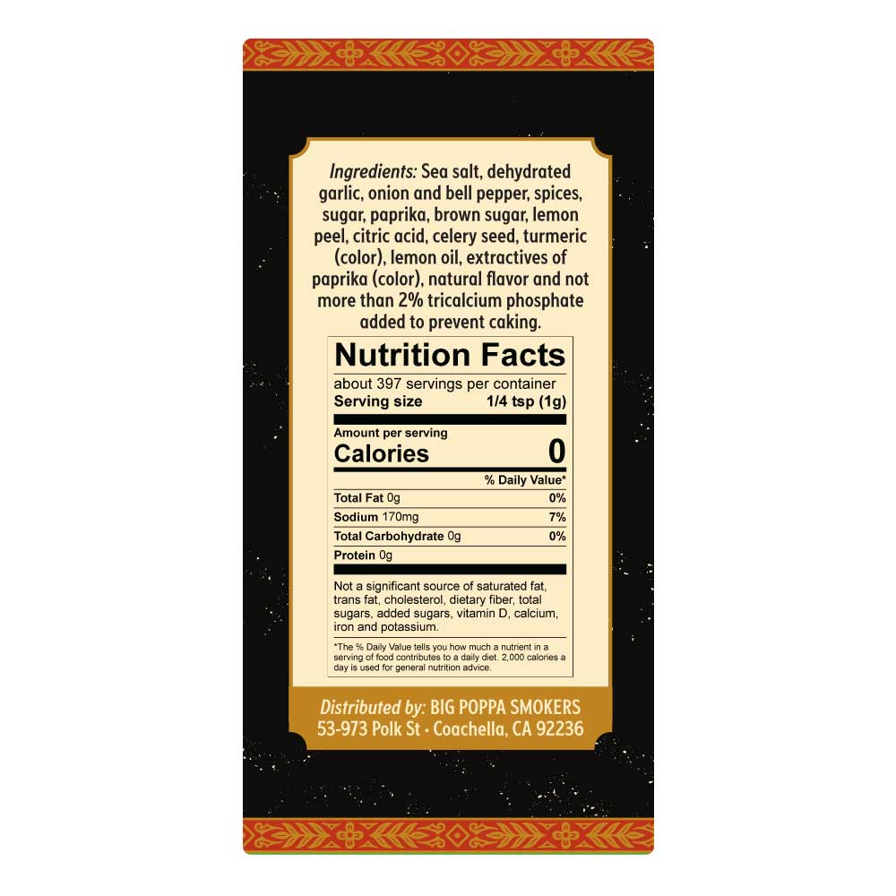 Big Poppa's Double Secret Steak Seasoning 14oz - Image 4