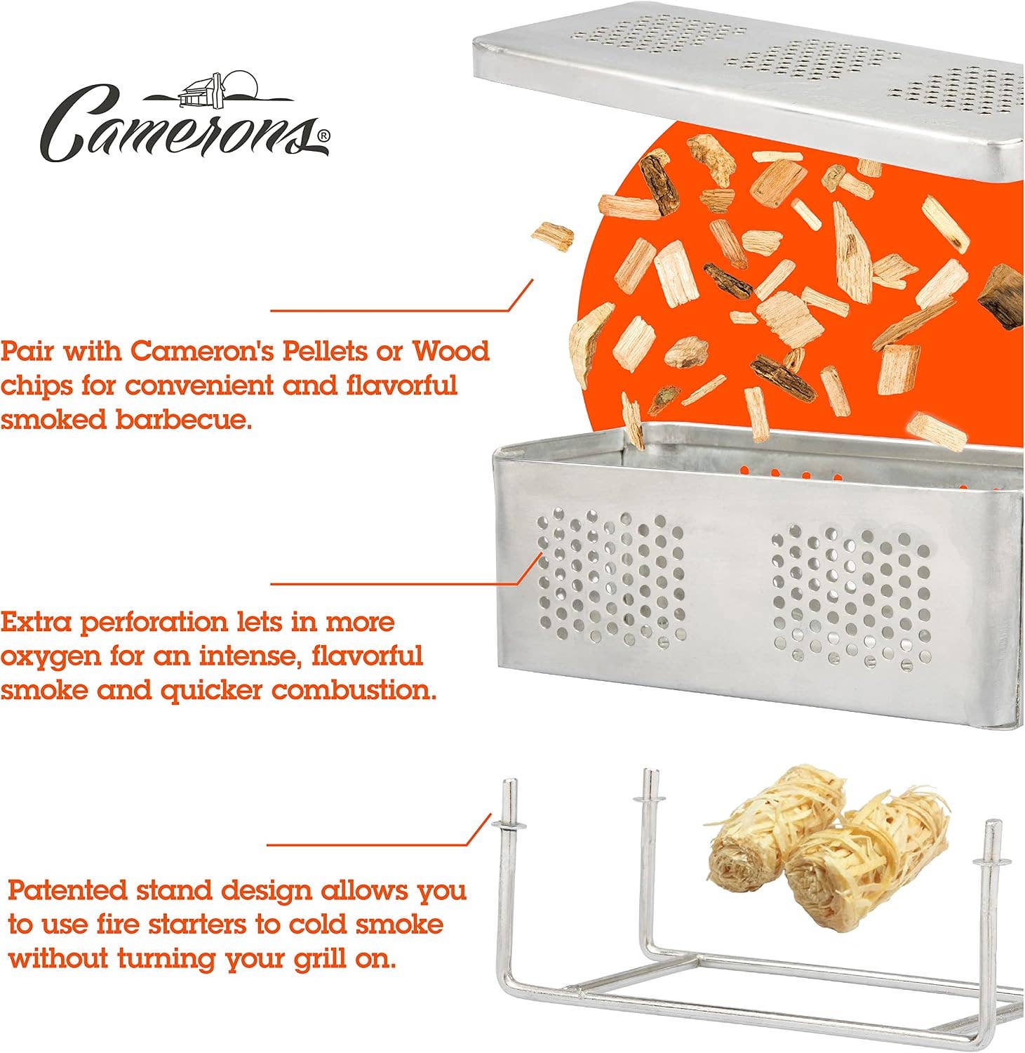 Camerons The Flip Professional Hot & Cold Smoker Box - Image 3
