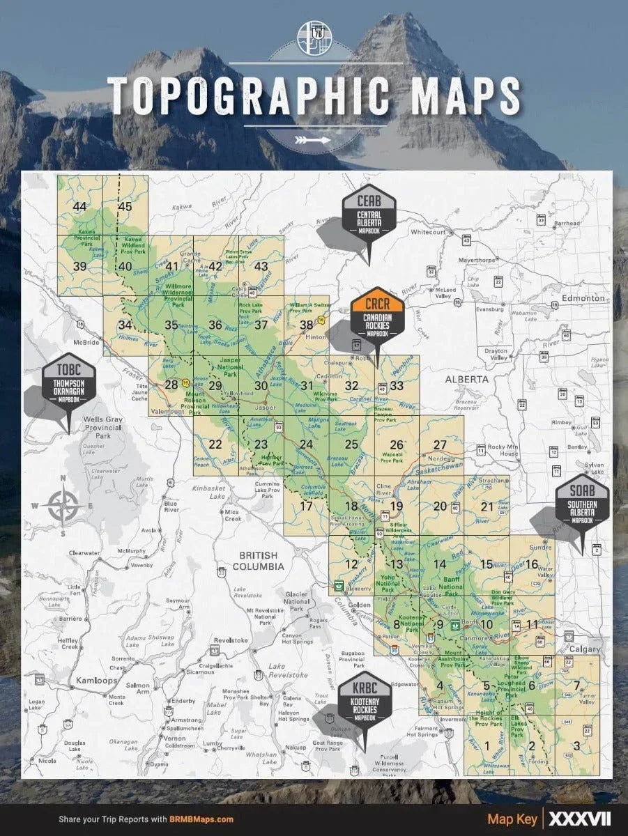 Backroad Maps Canadian Rockies Backroad Mapbook