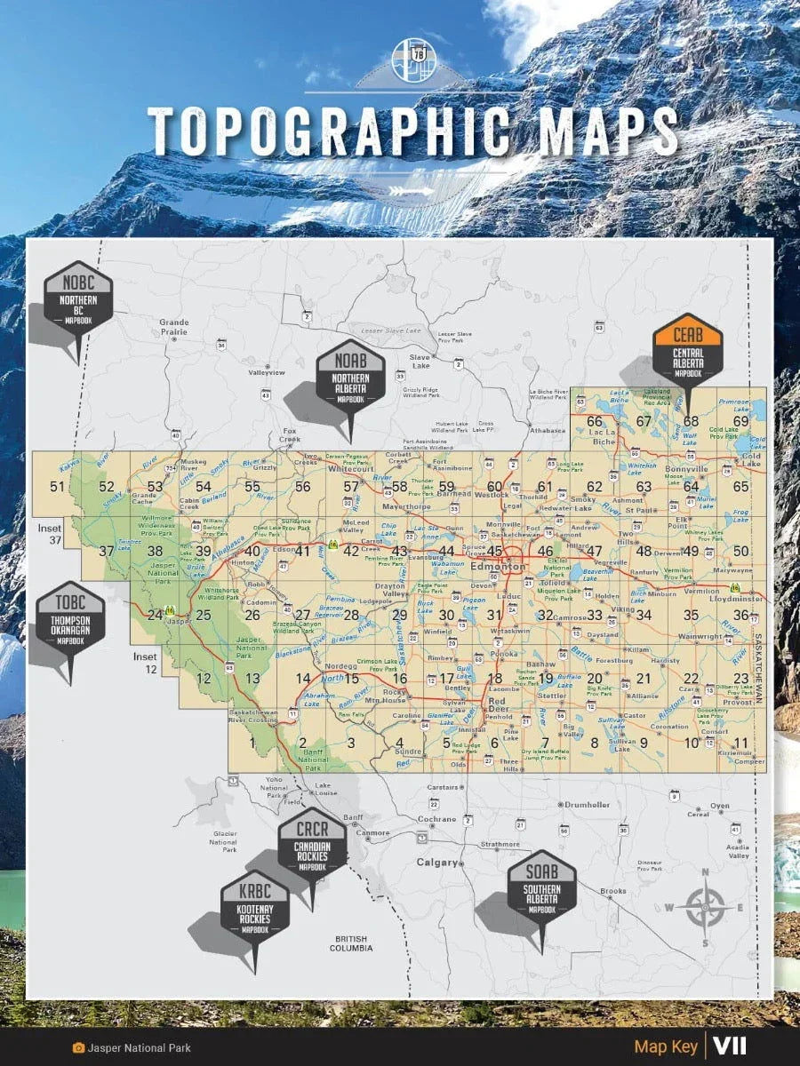 Backroad Maps Central Alberta Backroad Mapbook
