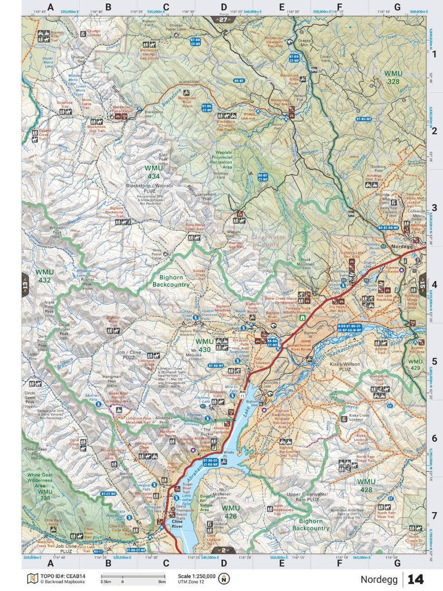 Backroad Maps Central Alberta Backroad Mapbook | Leapfrog Outdoor