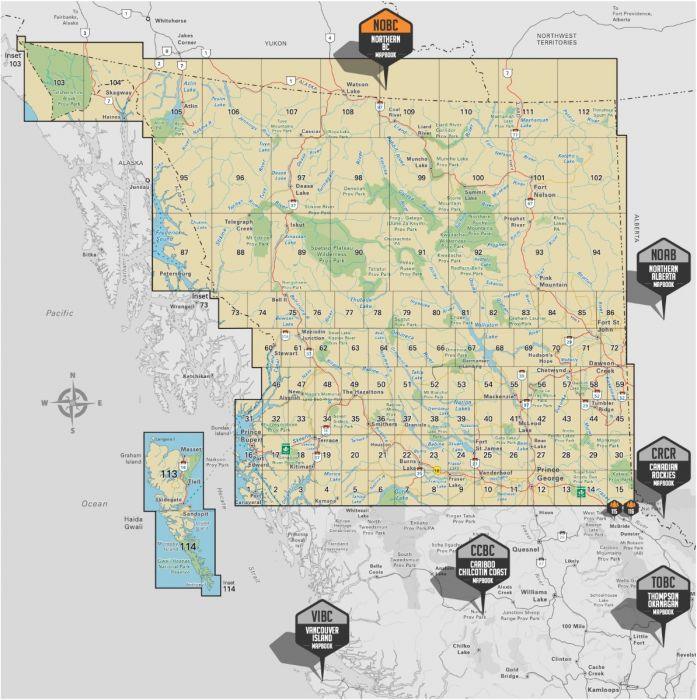 Backroad Maps Northern BC Backroad Mapbook