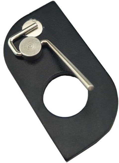 Stainless steel magnetic recurve arrow rest on black mounting plate for archery