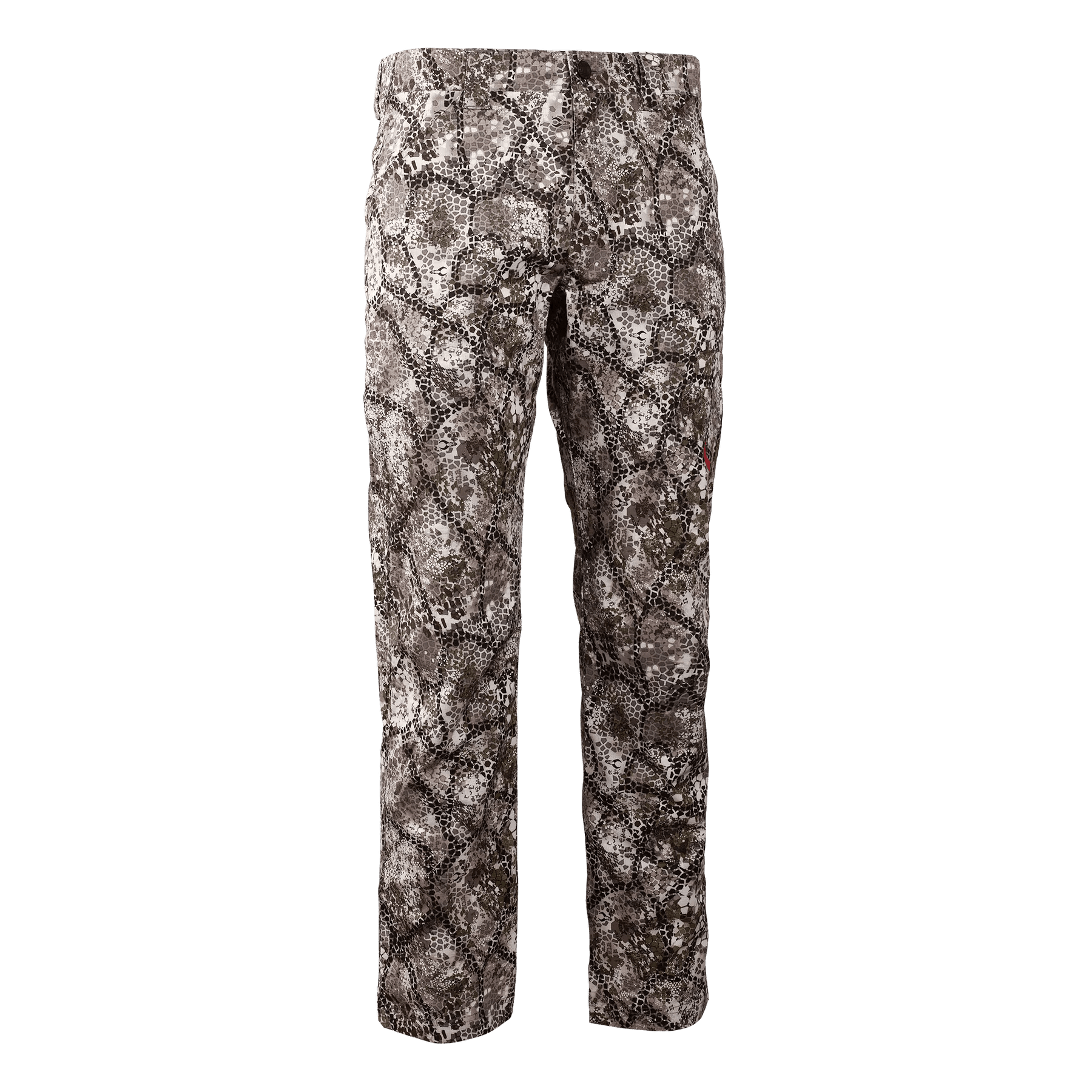 Badlands Andaire camo hunting pants with a detailed camouflage pattern on a plain background