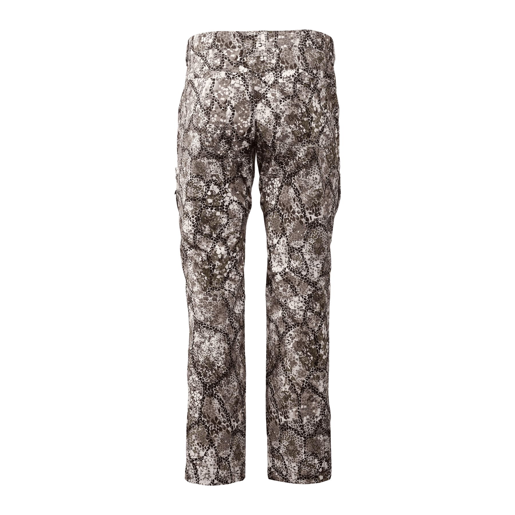 Back view of Badlands Andaire pants in camo pattern for outdoor sports and apparel