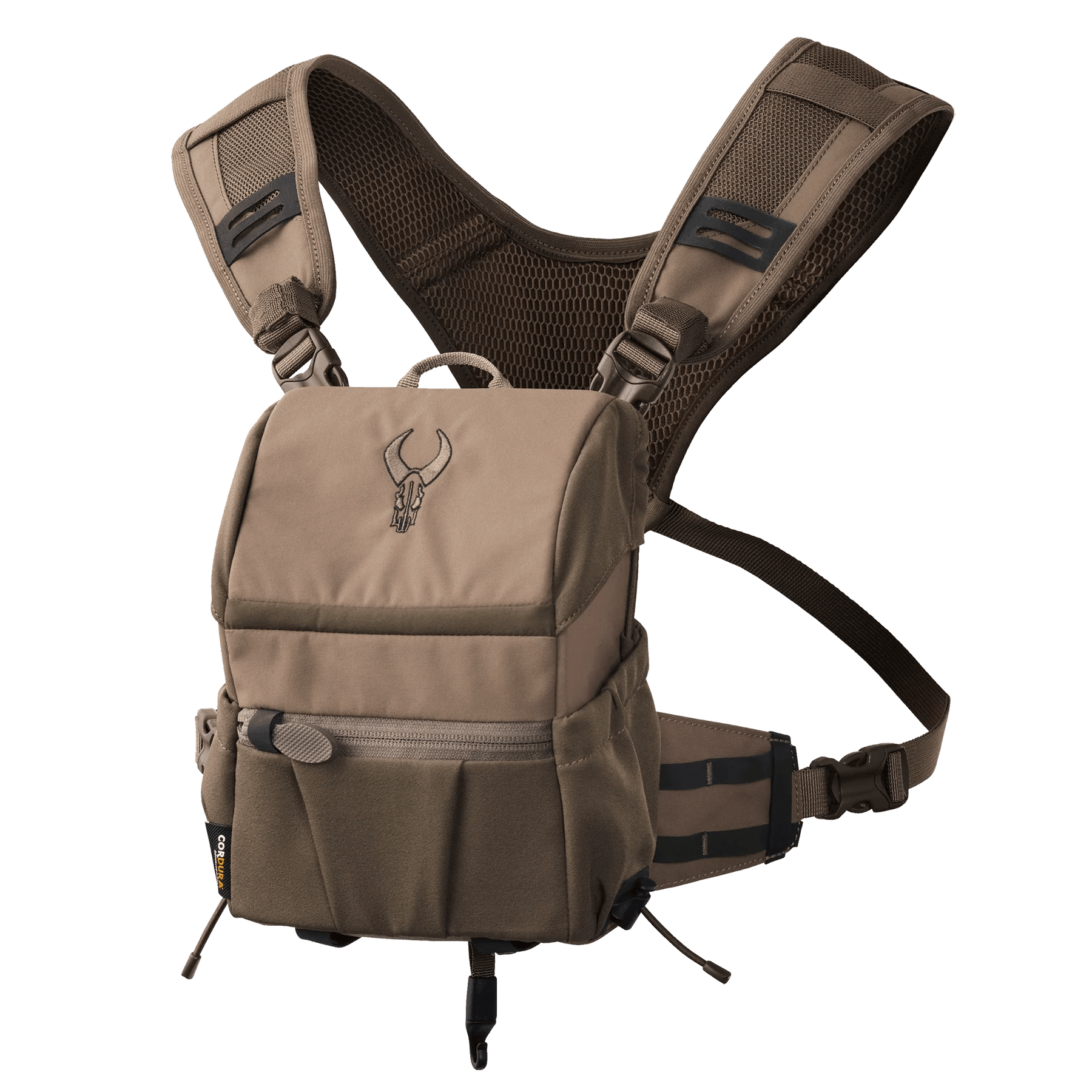 Badlands Bino EZ chest pack in brown for outdoor sports and hunting gear