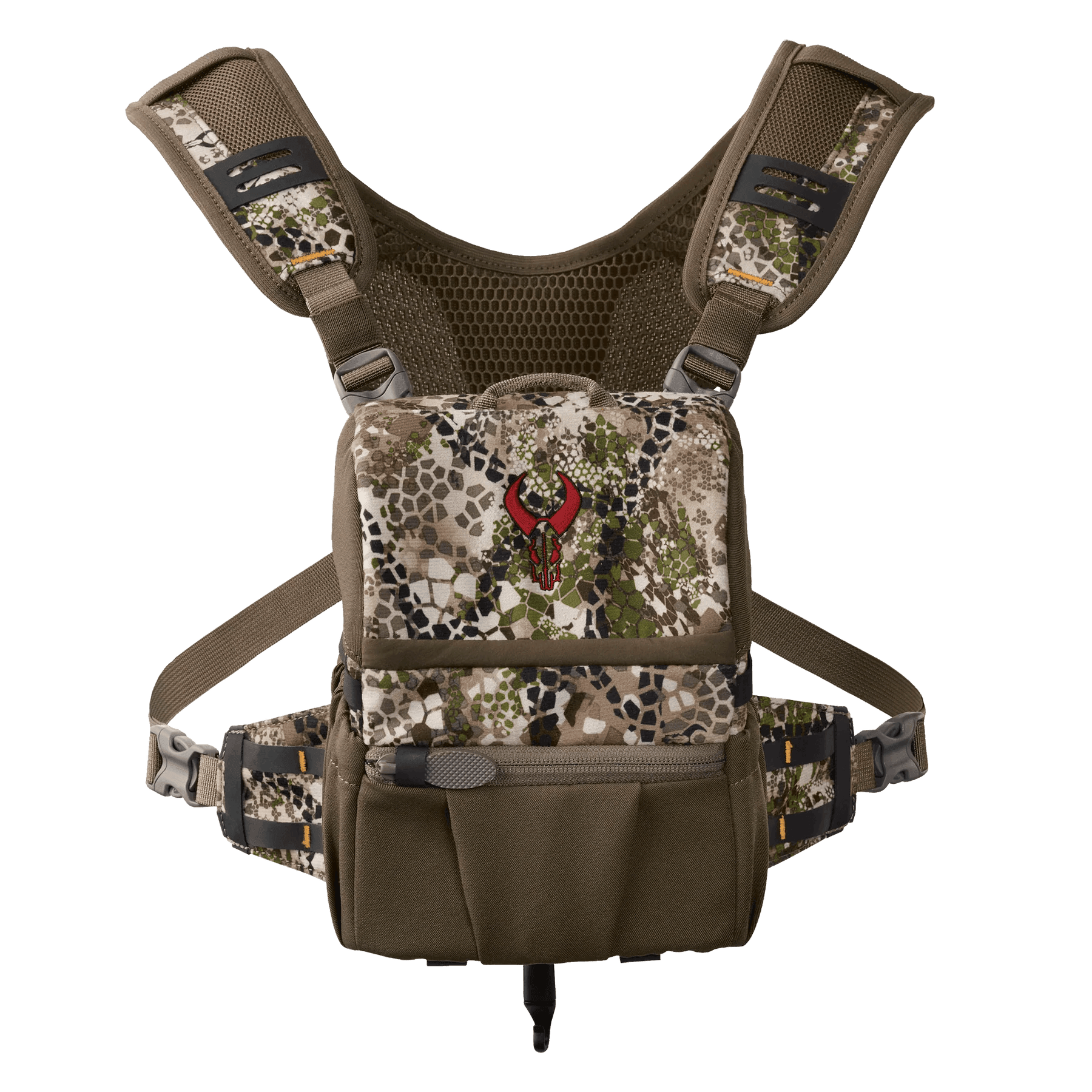 Badlands Bino X2 camouflage binocular harness with logo for outdoor sports