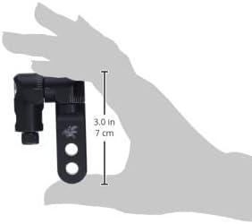 Small black bike accessory held in hand silhouette, 3.0 in or 7 cm size shown