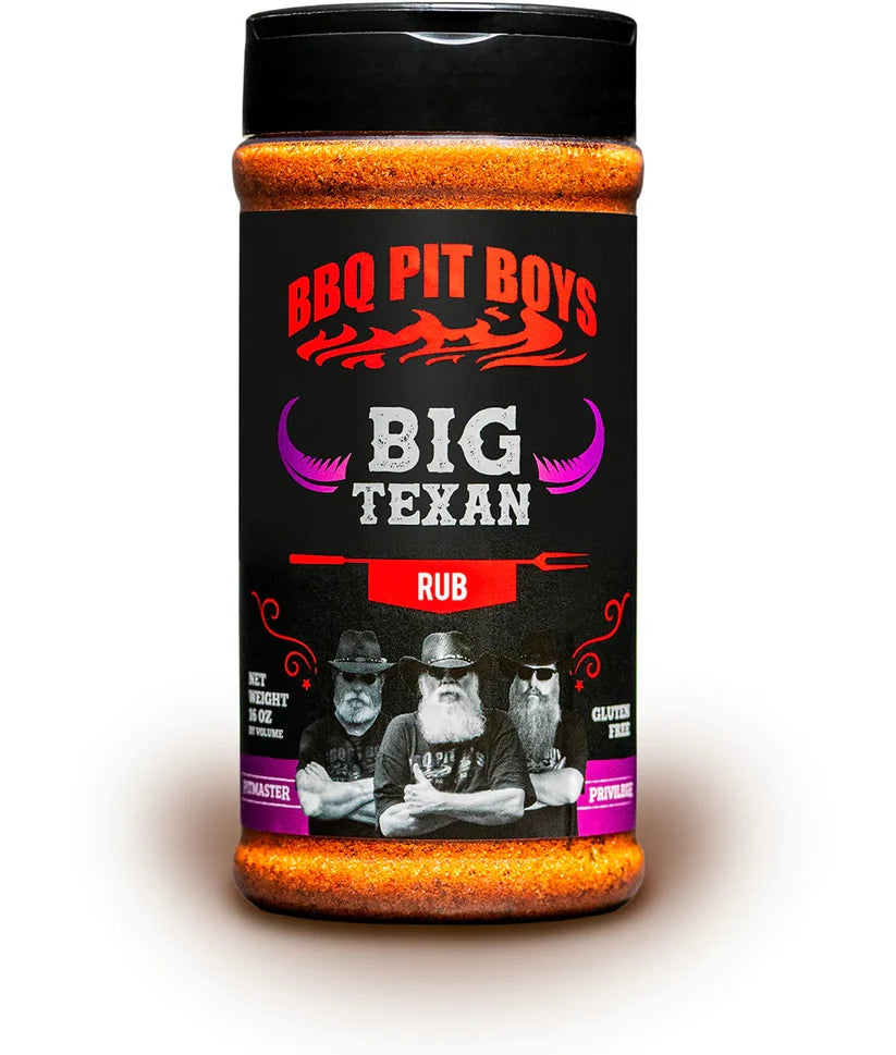 BBQ Pit Boys Big Texan All Purpose BBQ Rub with sweet Southern BBQ flavour for beef, chicken and pork