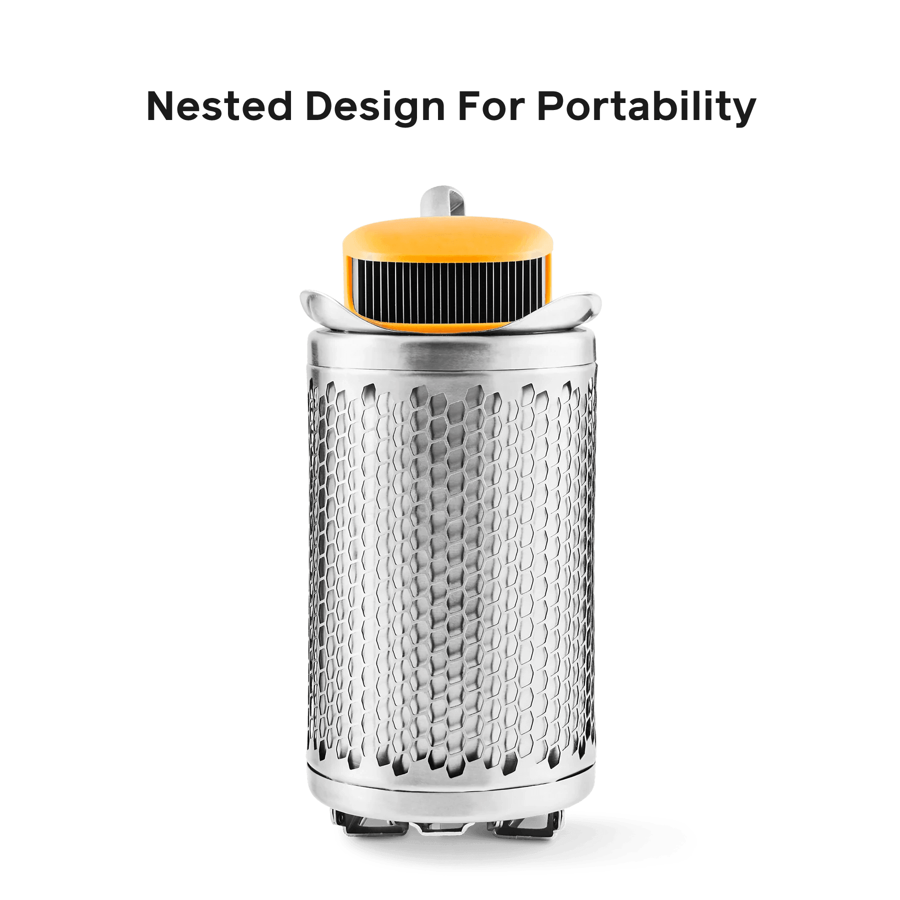 BioLite CampStove 2 portable camping stove with nested design on a plain background