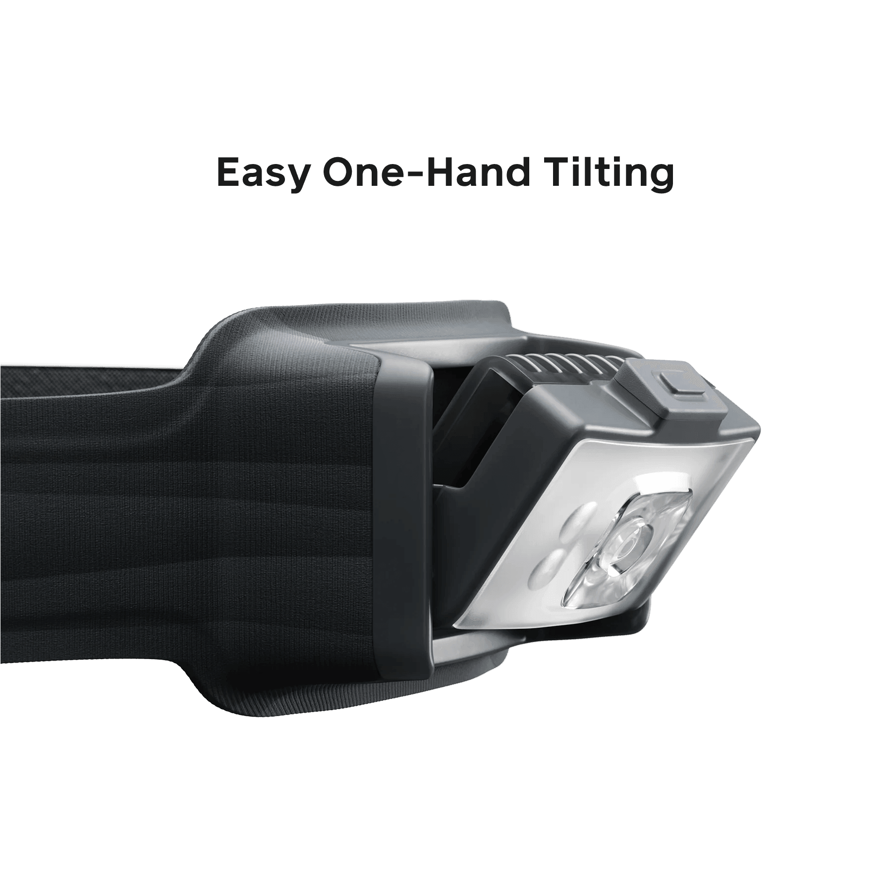 BioLite HeadLamp 800 Pro headlamp closeup with easy one-hand tilting feature