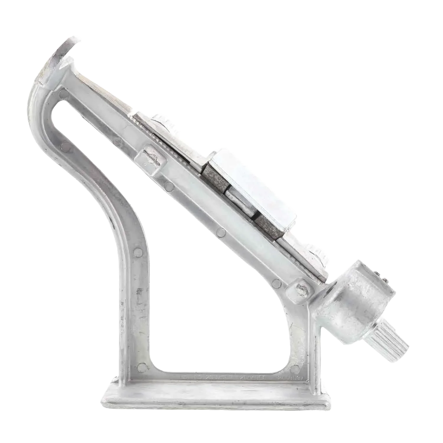 Aluminum industrial grounding clamp for electrical or utility pole installation