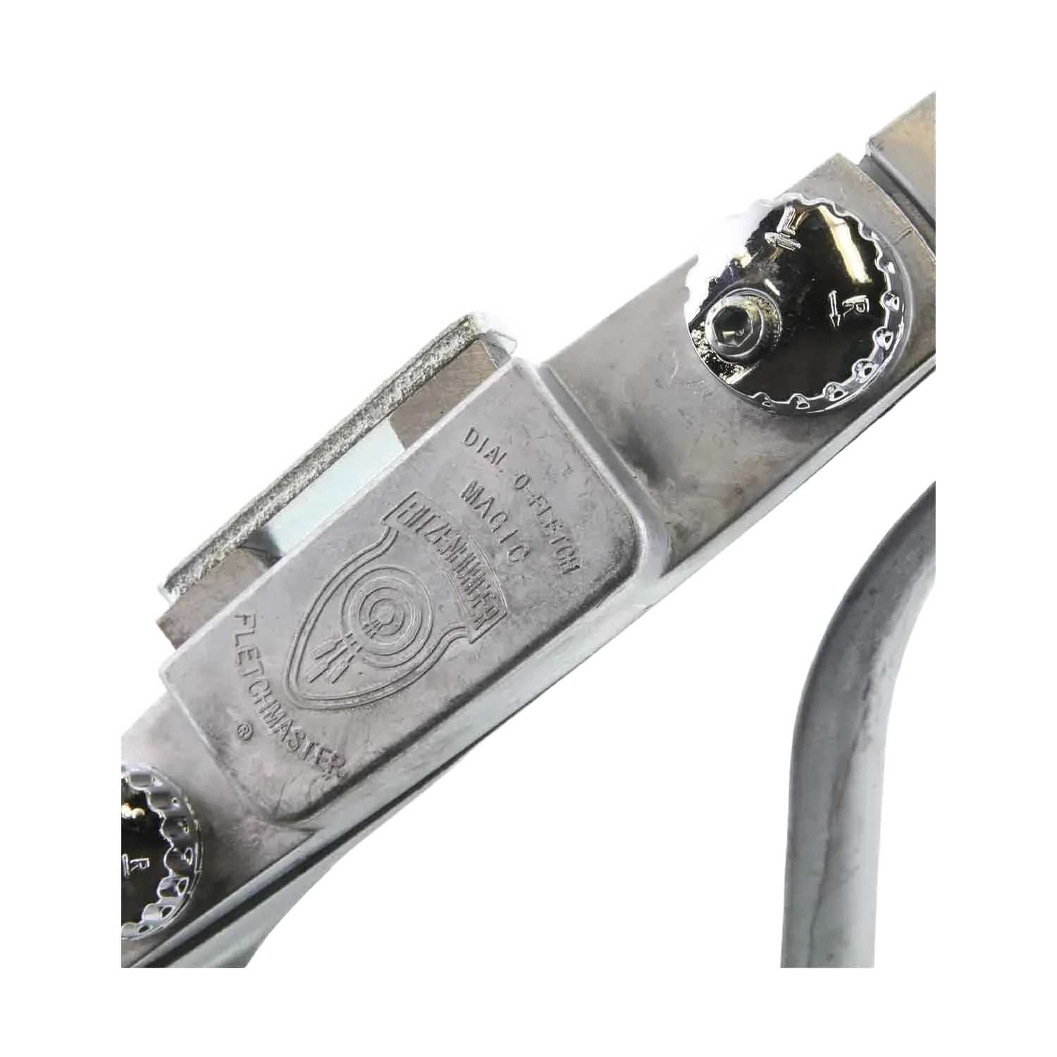 Fleischmaster Magic dial o matic stainless steel meat slicer close-up