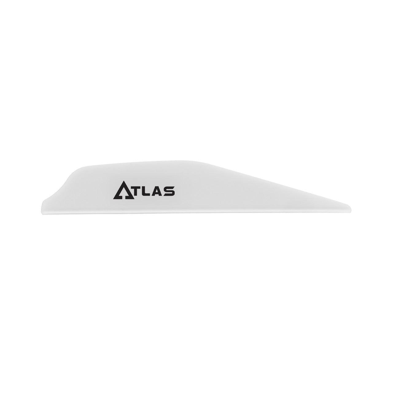White Atlas plastic scraper tool isolated on white background