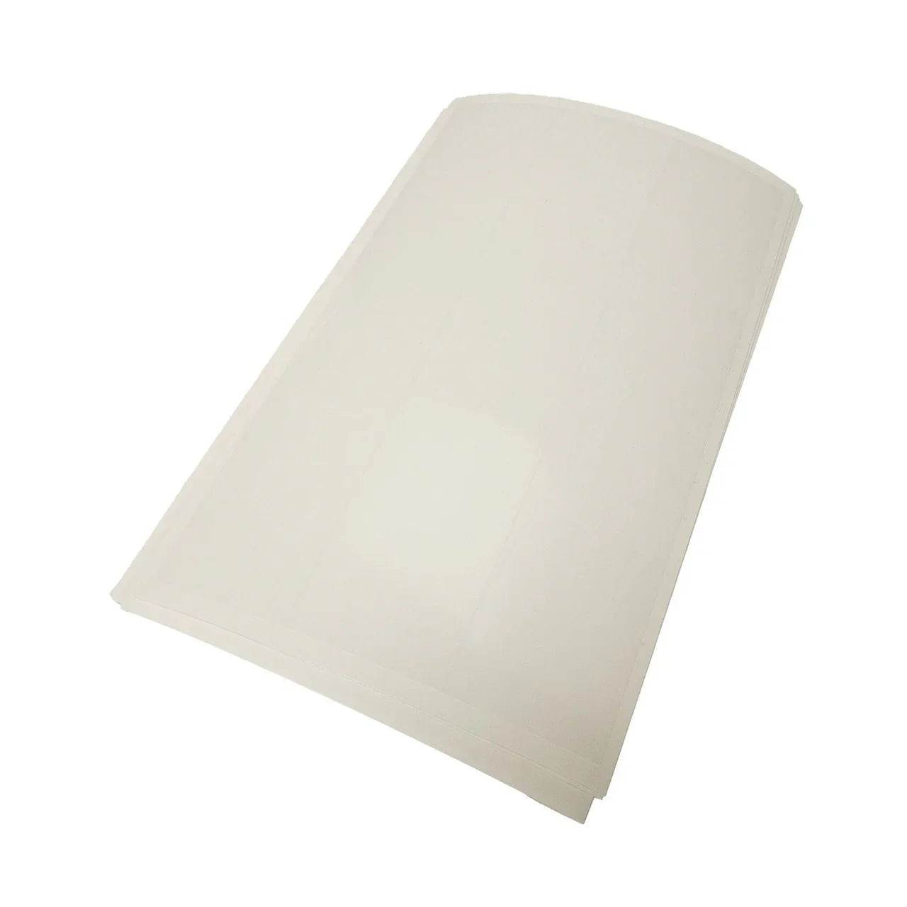 Clear arrow wraps sheet for archery fletching on white background