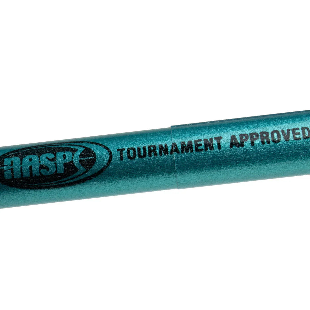 Teal arrow shaft with RASP logo and 'TOURNAMENT APPROVED' text on white background