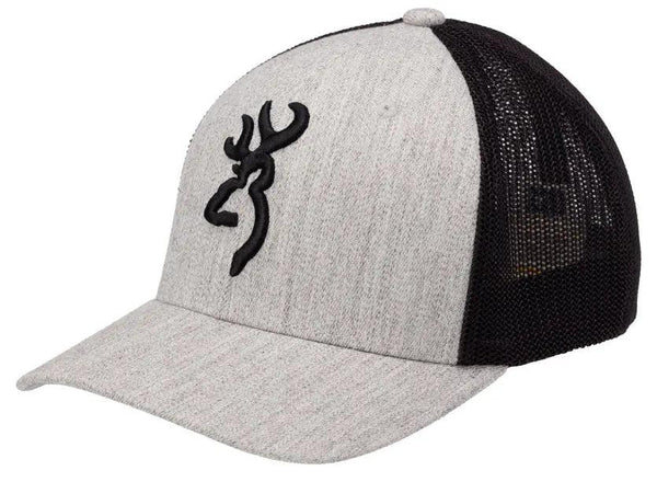 Browning Colstrip Mesh Back Cap - Heather - Leapfrog Outdoor Sports and Apparel
