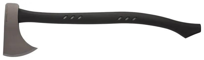 Browning Outdoorsman axe with black handle and silver blade on white background