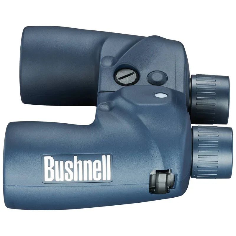 Bushnell marine binoculars blue waterproof side view
