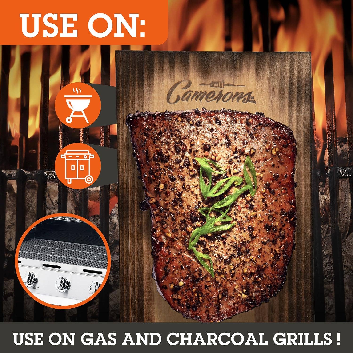 Camerons Cedar Grilling Planks – 2 Pack, 5.5' x 11.5' - Image 4