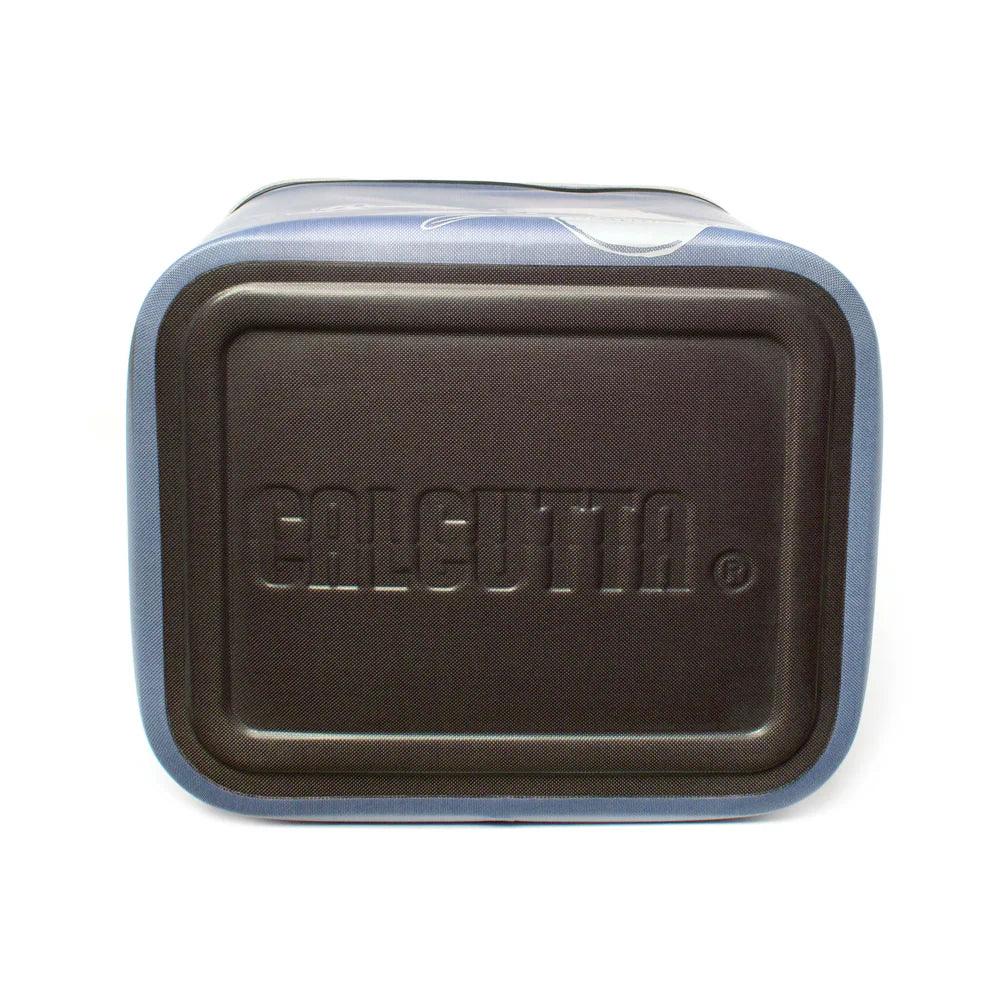 Calcutta cooler bottom view with embossed Calcutta logo, durable black base