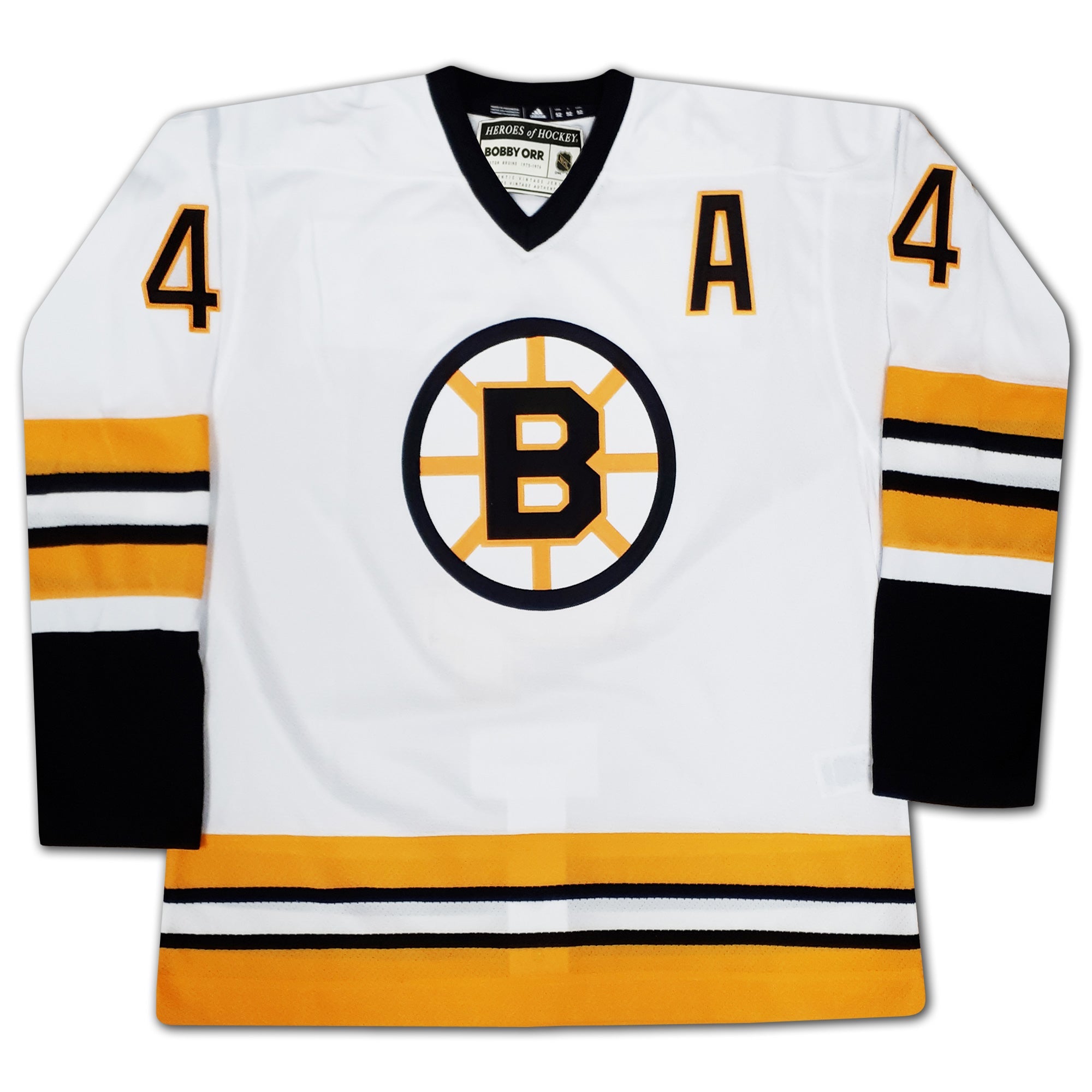 BOBBY ORR SIGNED CAREER JERSEY WHITE BOSTON ELITE EDITION OF 44 - Image 2