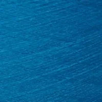 Close-up of bright blue thread texture, sewing material, textile fiber background