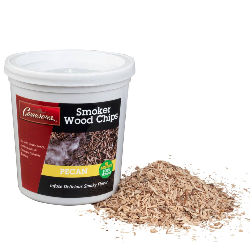 Camerons Extra Fine Pecan Smoking Wood Chips – 1 Pint - Image 2