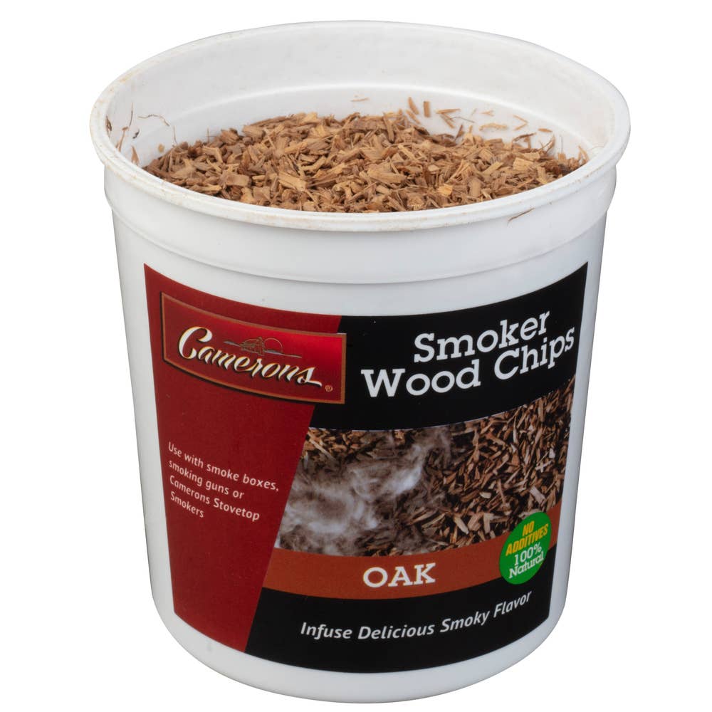 Camerons Extra Fine Oak Smoking Wood Chips 1 pint for smoking guns, cocktails, beef, lamb and stovetop smokers