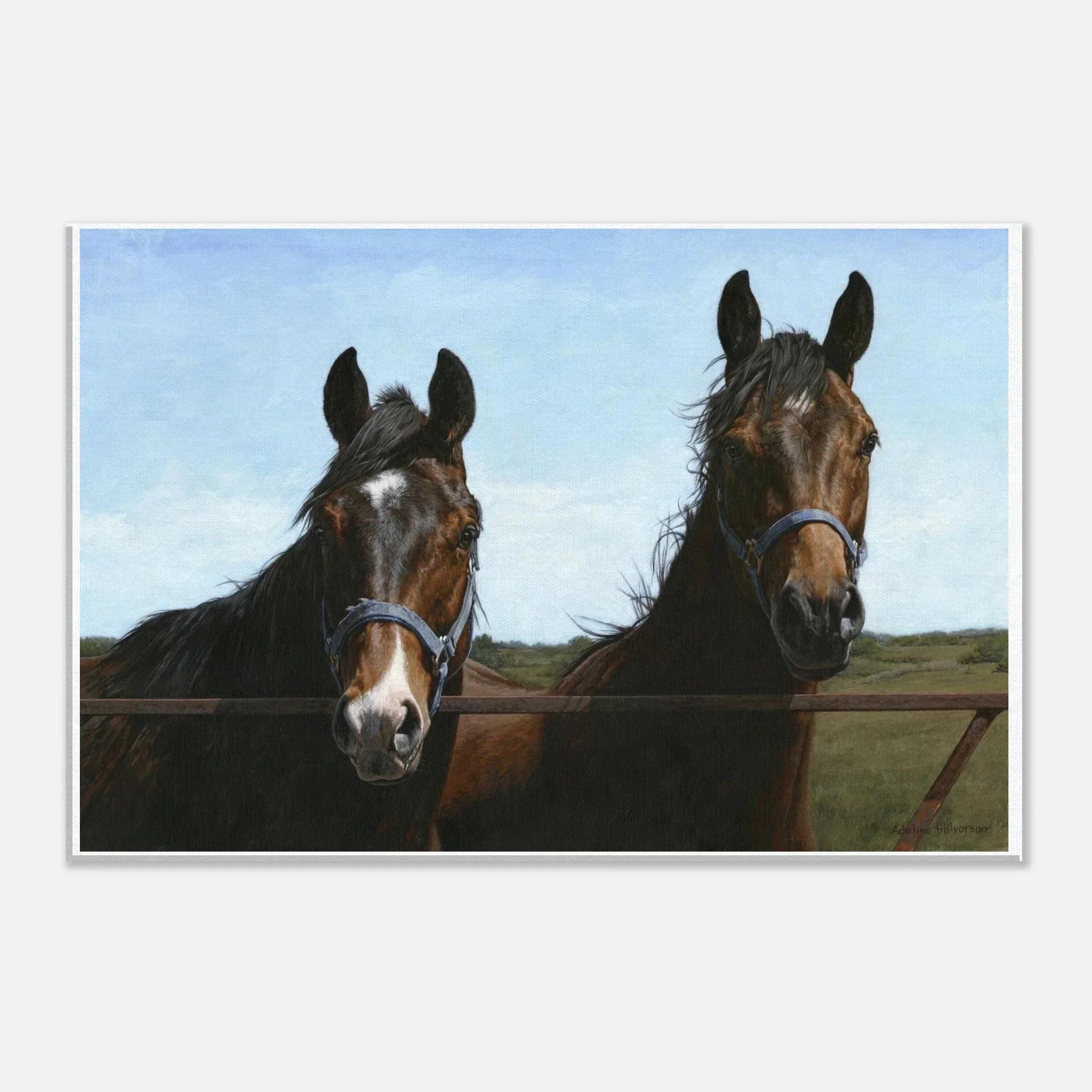 Adeline Halvorson Artworks The Visit Canvas